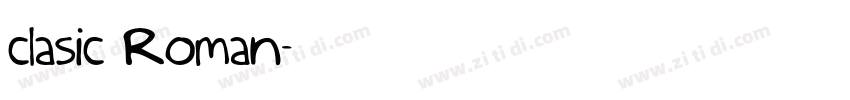 clasic Roman字体转换